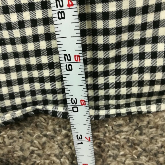 Ralph Lauren Shirt Gingham Checked LS Button Down Black Mens Medium Slim Fit - Picture 8 of 9